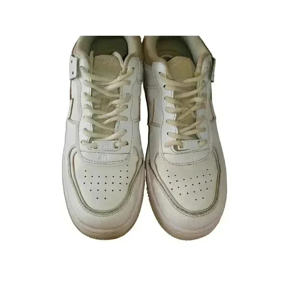 Nike AF1 Air Force 1 Low Women Sz 9.5 Triple White Athletic Comfort Sneaker - Picture 8 of 12